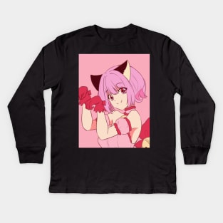 Cat Cat Ichigo Fanart Kids Long Sleeve T-Shirt